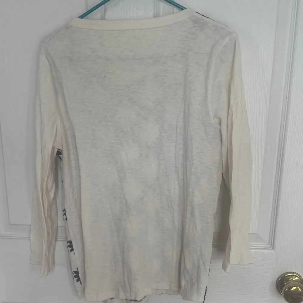 J. Crew Cream Long Sleeve Top